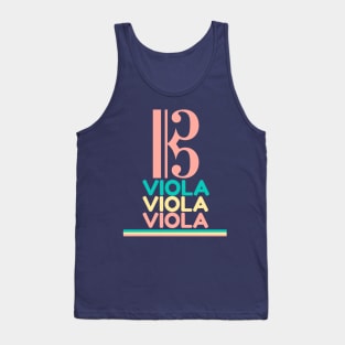 Pink Viola Alto Clef Tank Top